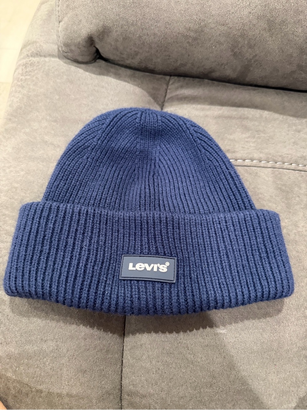 Levi's Women’s Rib Knit Beanie Hat - Navy